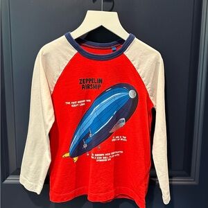 Mini Boden Red Long-sleeved Shirt Boys 4-5